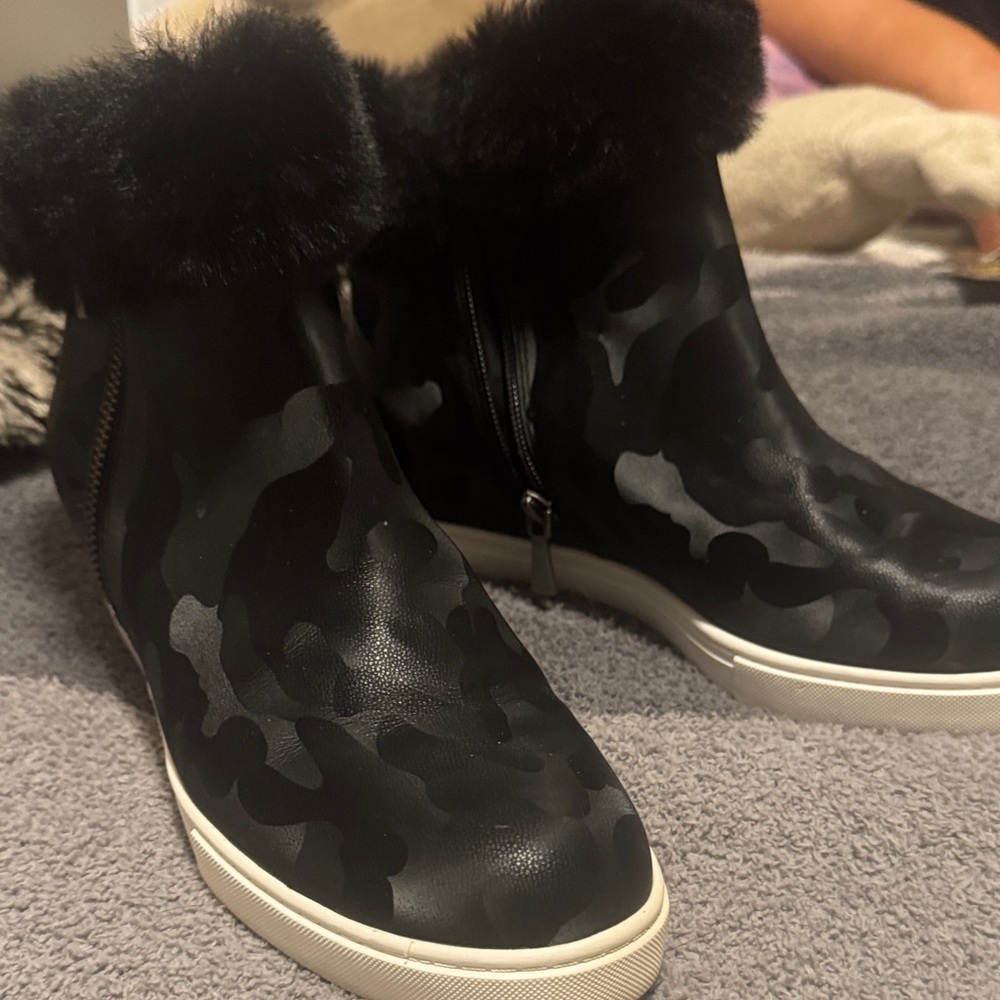 Paolo Black Camouflage Winter Boots